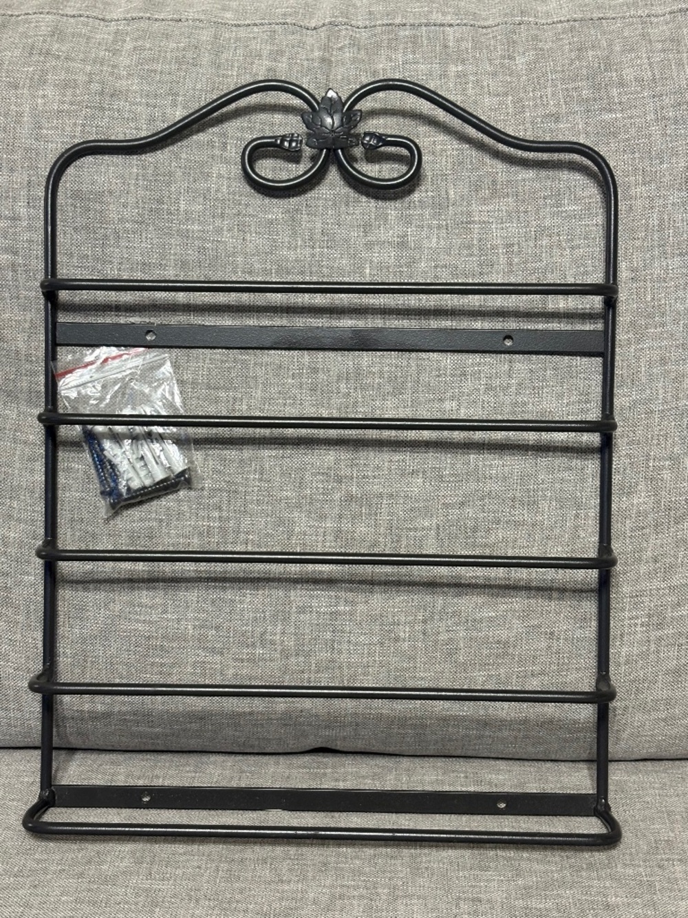 Longaberger Foundry Wrought Iron Magazine Wall Rack